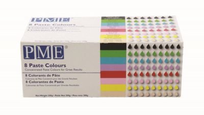 Sada osmi základních gelových barev - PME