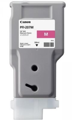 Inkoustová náplň Canon PFI-207M červená Inkoustová náplň, originální, pro Canon iPF680, iPF685, iPF780, iPF785, 300 ml, červená 8791B001