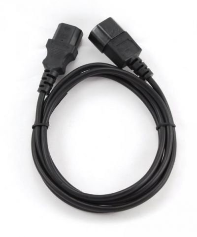 Kabel OEM IEC-320-C14 na IEC-320-C13 2 m Kabel, prodlužovací, napájecí 230V, C14 - C13, černý, k PC apod, přímý, 2 m PC-189