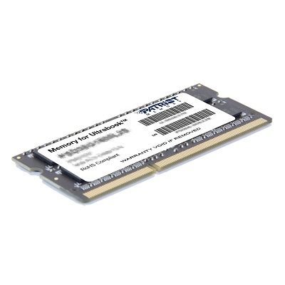 Operační paměť RAM Patriot SO-DIMM DDR3 4GB, Ultrabook série PC3-10600 1333MHz CL9 1,35V PSD34G1333L2S