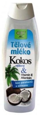 Bione Cosmetics Bio Kokos & Vitamin E Allanolin výživné tělové mléko 500 ml
