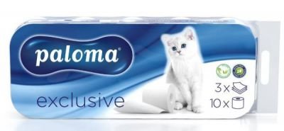 Toaletní papír Paloma Exclusive  - bílý 10 ks