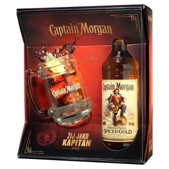 Captain Morgan Spiced Gold + korbel