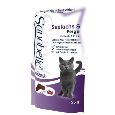 Sanabelle No Grain tyčinky pro kočky - Losos & fíky 55 g