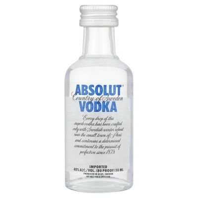 Vodka Absolut Clear 40% 50ml miniatura