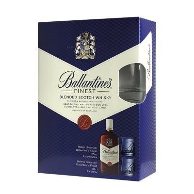 Ballantines Finest 0,7l 40% (dárkové balení 2 skleničky)