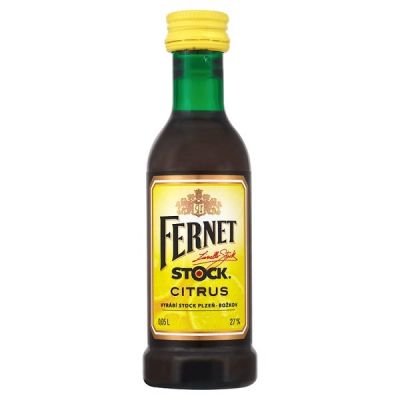 Fernet Citrus 0,05l 27% Mini Stock (holá láhev)