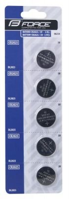 baterie FORCE mincové CR2025 / 3V 1 x 5 ks