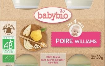 Babybio hruška Williams 2 x 130 g