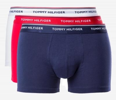 3-pack Boxerky Tommy Hilfiger | Modrá Červená Bílá | Pánské | M
