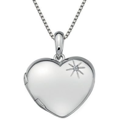 Hot Diamonds Stříbrný náhrdelník Hot Diamonds Memoirs Heart Locket DP495