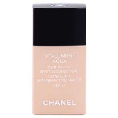 Chanel Vitalumiére Aqua ultra lehký make-up pro zářivý vzhled pleti odstín 30 Beige SPF 15 (Ultra-Light Skin Perfecting Makeup)  3145891708806