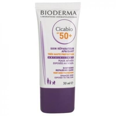 Bioderma Cicabio zklidňující a obnovující péče SPF 50+ (Soothing Repairing Care For Damaged Skin Exposed To The Sun) 30 ml + exp 3401564695546