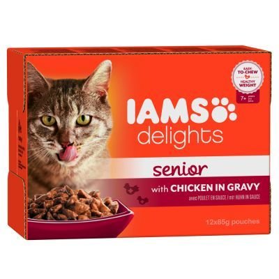 IAMS Delights Kitten v omáčce 12 x 85 g -