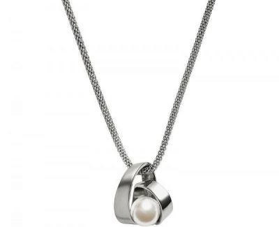 Skagen Dámský ocelový náhrdelník s perlou SKJ0749040