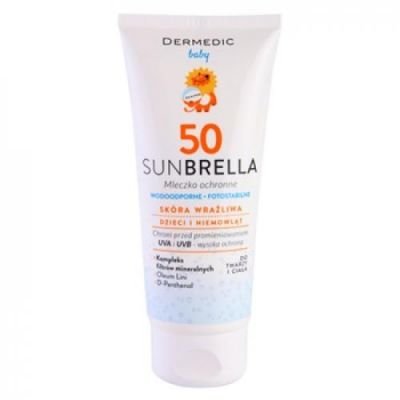 Dermedic Sunbrella Baby minerální mléko na opalování SPF 50 (Waterproof Photostable) 100 g + expresní doprava 5901643170592