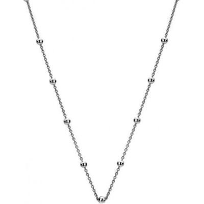 Hot Diamonds Stříbrný řetízek Emozioni Silver Cable with Ball Chain CH002 - barva: stříbrná, design: bez kamínku, délka: 76 cm.  sHD0286