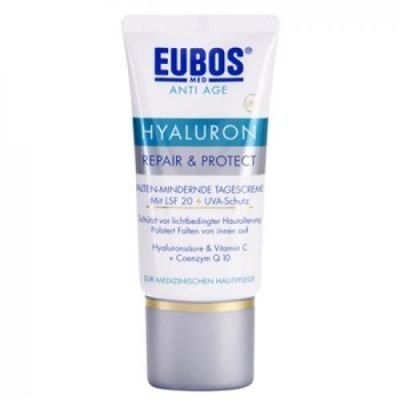 EUBOS Hyaluron ochranný krém proti stárnutí pleti SPF 20 (Bioactive Hyaluronic Acid, Vitamin C and Coenzyme Q10) 50 ml + expresn EUBOS EUBHYAW_KDCR10