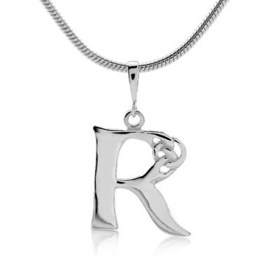 Keltský stříbrný přívěsek písmeno R - PRMP13871