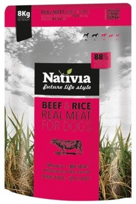 Nativia Real Meat beef & rice 8 kg