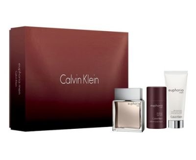 Calvin Klein Euphoria EDT dárková sada M - Edt 100ml + 100ml balsam po holení + 75ml deostick