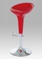 Barová židle plastová AUB-9002 RED  červená / chromová Autronic