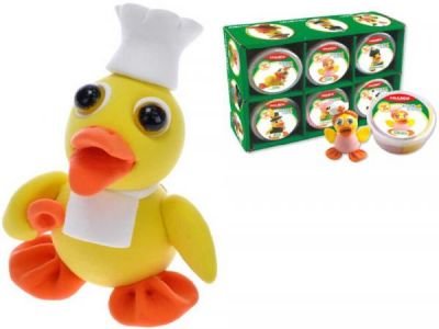 Paulinda Happy Duck 40g samotvrdnoucí plastelína 12 druhů v kelímku