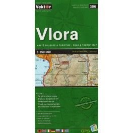 Vektor 386 Albánie Vlora 1:150 000 automapa