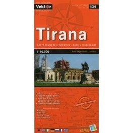 Vektor 434 Albánie Tirana 1:10 000 plán města