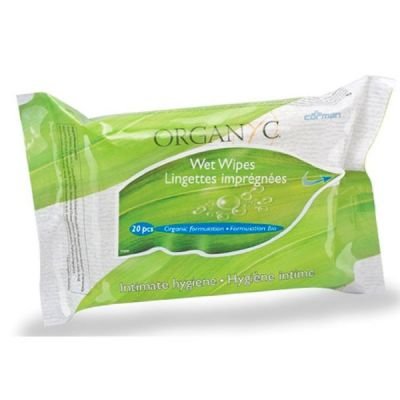 Vlhčené ubrousky pro intimní hygienu z biobavlny BIO Organyc - 20 ks