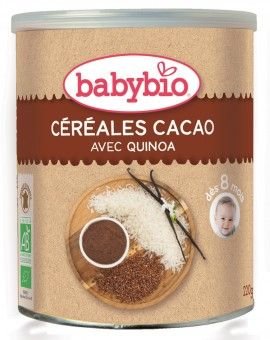 BABYBIO nemléčná rýžovo-quinoová kaše s kakaem