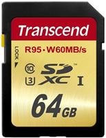 Transcend SDXC karta 64GB Class10, UHS-I U3 (95/60MB/s)