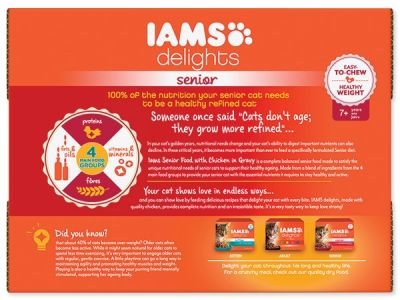 Kapsičky IAMS Cat Senior delights chicken in gravy Multipack 1020g