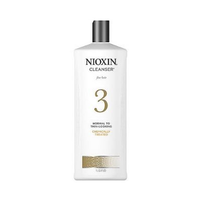 Nioxin System 3 čisticí šampon pro počáteční mírné řídnutí jemných chemicky ošetřených vlasů (Cleanser Shampoo Fine Hair Normal  4015600168230