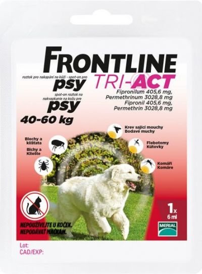 Merial Frontline TRI-ACT spot on Dog XL 6 ml