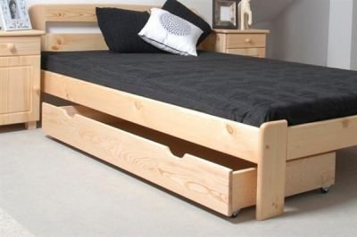 Zásuvka pod postel 150 cm, masiv borovice