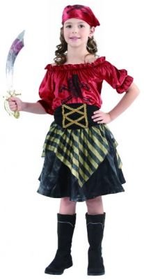 Karnevalový kostým Pirátka 110 - 120cm