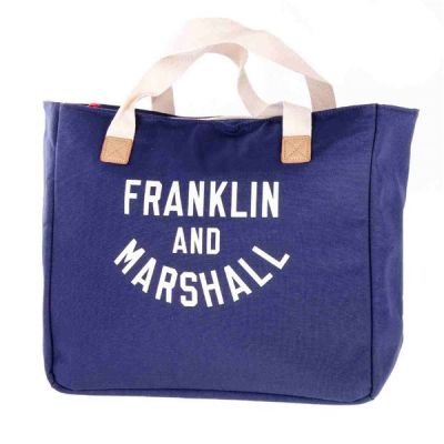 taška FRANKLIN & MARSHALL - Varsity shopper - dark blue solid (25)
