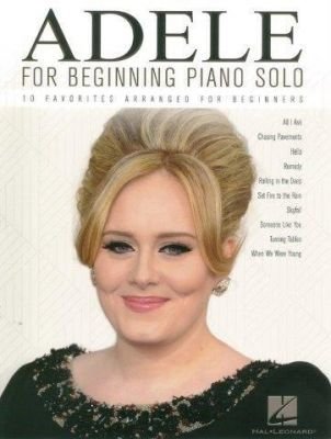 Adele For Beginning Piano Solo (noty na snadný sólo klavír)
