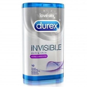 Durex Invisible Superthin (Extra Sensitive) krabička 10 ks