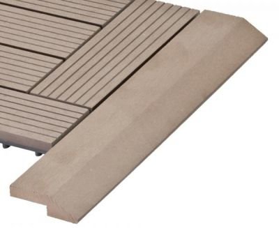 Přechodová lišta G21 pro WPC dlaždice indický teak, 38,5x7,5 cm rohová