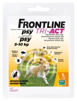 Frontline Tri-Act Spot-on s pro psy 5-10kg