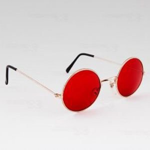 Brýle Hippy kulaté Barva: Červená