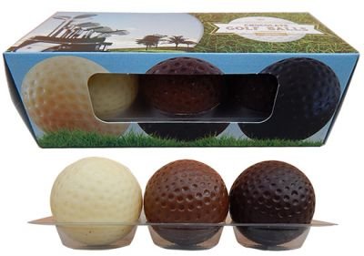 Čokoládové golfové míčky
