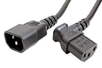 Napájecí kabel prodlužovací 1.8m (k PC) lomený 90°