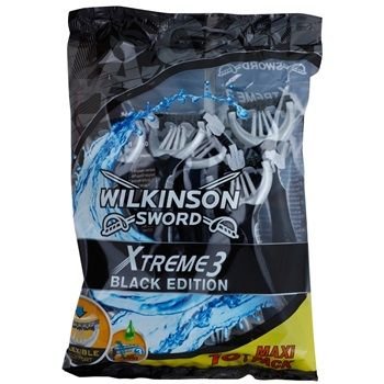 Wilkinson Sword Xtreme 3 Black Edition jednorázová holítka 10 ks (Aloe Vera) 10 Ks