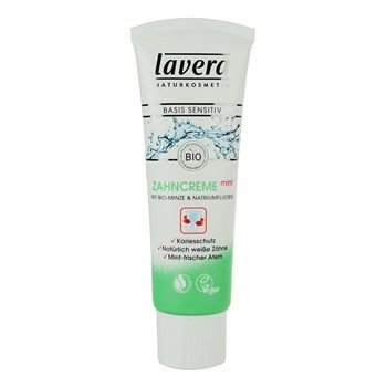 Lavera Basis Sensitiv mátová zubní pasta (Toothpaste Mint Bio Mint and Sodium Fluoride) 75 ml