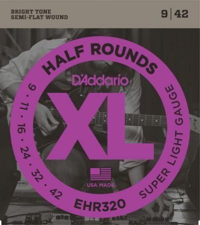 D´Addario EHR 320 Half Round Super Light