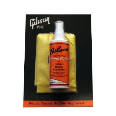 Gibson Pump Polish And Standard Polish Cloth Combo