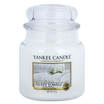 Yankee Candle Fluffy Towels vonná svíčka 411 g Classic střední
